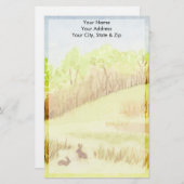 Kaninchen Briefpapier (Vorne/Hinten)