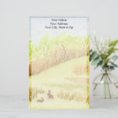 Kaninchen Briefpapier (Stehend Vorderseite)