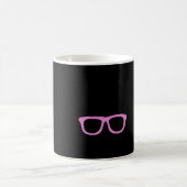 Kaninchen Brille Rosa Kaffeetasse (Mittel)