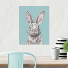 Kaninchen Bunny Animal Art Niedlicher Frühling
