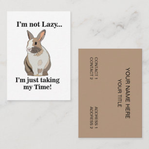 Kaninchen Bunny Animal Pet Whisperer Visitenkarte