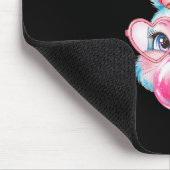 Kaninchen Bunny Blows Glücklicher Ostern Niedlich Mousepad (Ecke)