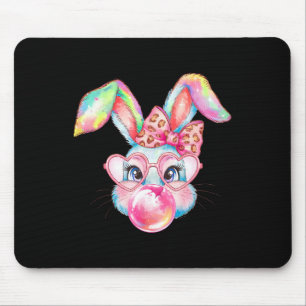 Kaninchen Bunny Blows Glücklicher Ostern Niedlich Mousepad