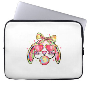 Kaninchen Bunny Blows Gum Osterfeiertag Coquett Laptopschutzhülle