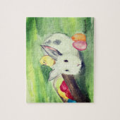 Kaninchen Bunny Hare Osterfest Tierwelt Niedliches Puzzle (Vertikal)