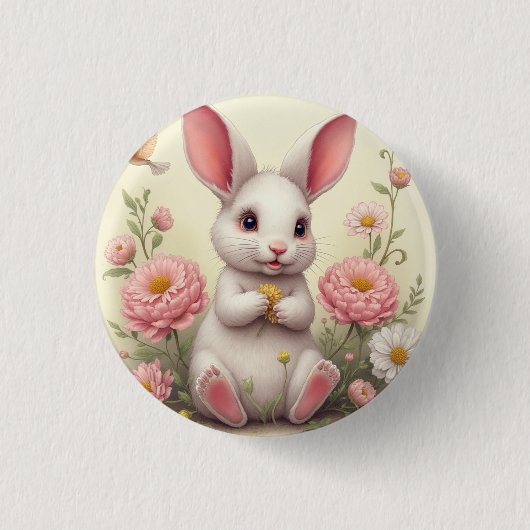 Kaninchen Button (Vorderseite)