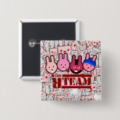 Kaninchen Button (Vorne & Hinten)