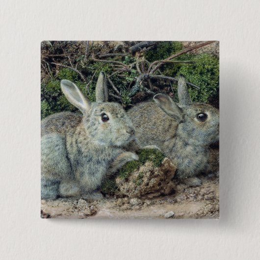 Kaninchen Button (Vorderseite)