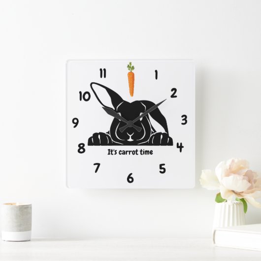 Kaninchen Carrot Wall Uhr (Zuhause)