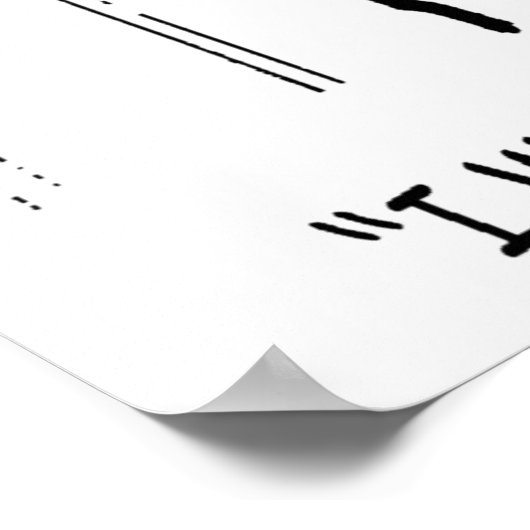 Kaninchen-Cartoon 2647 Poster (Ecke)