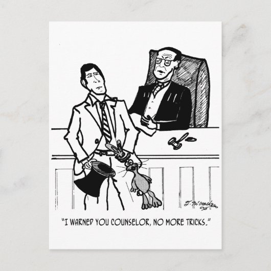 Kaninchen-Cartoon 2647 Postkarte (Vorderseite)