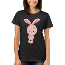 Kaninchen-Cartoon Zeichnend | Niedlich Pink Bunny