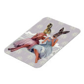 Kaninchen-Chat Magnet (Linke Seite)