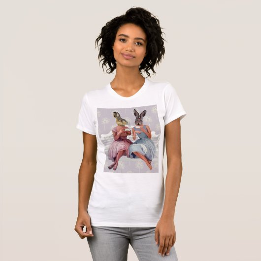 Kaninchen-Chat T-Shirt (Vorne ganz)