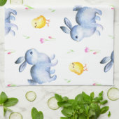 Kaninchen & Chicks Lover Geschenk, glückliches Ost Geschirrtuch (Gefaltet)