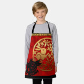 Kaninchen Chinesischer Brauch Neujahr Zodiac Birth Schürze (Getragen)