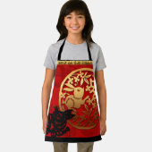 Kaninchen Chinesischer Brauch Neujahr Zodiac Birth Schürze (Insitu)