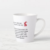 Kaninchen Chinesischer Mondkalender Neujahrsgipfel Milchtasse (Rechts)