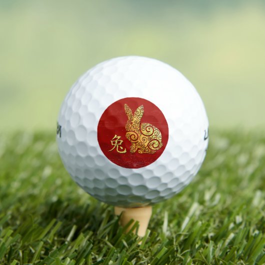 Kaninchen Chinesisches Sternzeichen Horoskop Golfball (Insitu T-Shirt)