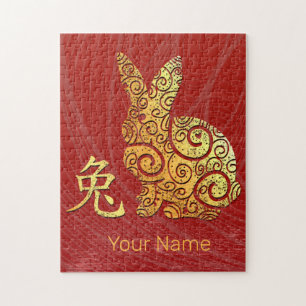 Kaninchen Chinesisches Sternzeichen Horoskop Puzzle