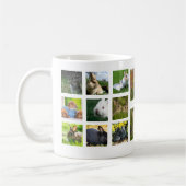 Kaninchen-Collagen-Foto-Tasse (rund) Kaffeetasse (Links)