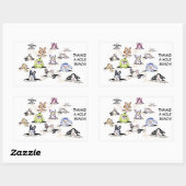 Kaninchen: Danke an einen Hole Bunch Sticker (Blatt)