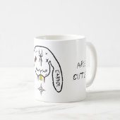 Kaninchen des Untergangs v3 Kaffeetasse (VorderseiteRechts)