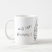 Kaninchen des Untergangs v3 Kaffeetasse (Links)