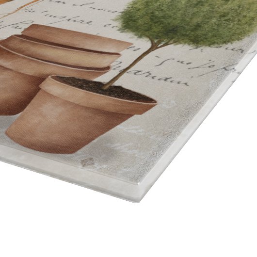 Kaninchen des Vintagen Gartens Schneidebrett (Ecke)