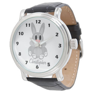 Kaninchen-Design personalisiert Armbanduhr