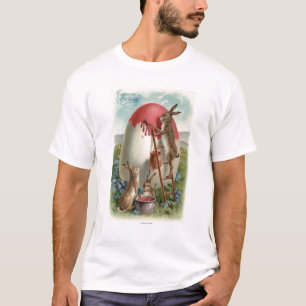 Kaninchen, die ein Ei malen T-Shirt