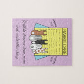 Kaninchen, die über die Kaninchenversorgung lesen Puzzle (Horizontal)