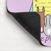 Kaninchen, die über Kaninchenpflege lesen: Mousepad (Ecke)