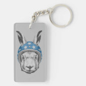 Kaninchen-Draufgänger Schlüsselanhänger (Rückseite)