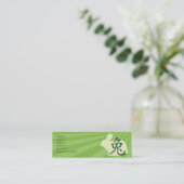 Kaninchen - dünn mini visitenkarte (Stehend Vorderseite)