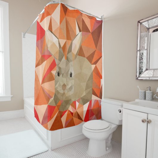 Kaninchen Duschvorhang (Beispiel)