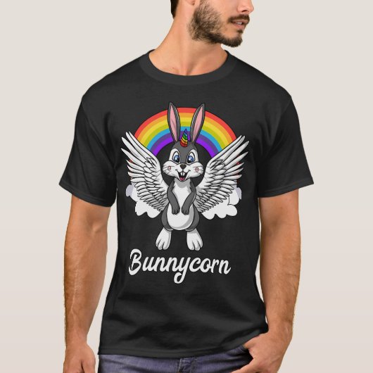 Kaninchen Einhorn T-Shirt (Vorderseite)