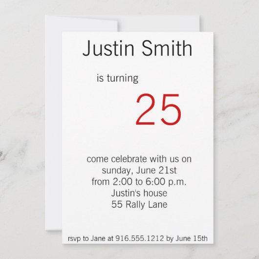 Kaninchen Einladung (Rückseite)