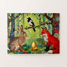 Kaninchen, Elster, Fuchs und "Das Geheimnis des Wa