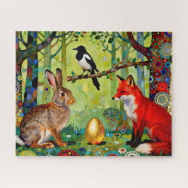 Kaninchen, Elster, Fuchs und "Das Geheimnis des Wa Puzzle