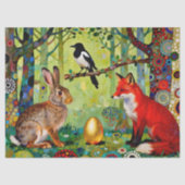 Kaninchen, Elster, Fuchs und 'Das Geheimnis des Wa Seidenpapier (Vorderseite)