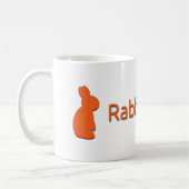 Kaninchen-Entweichen-Tasse (weiß) Kaffeetasse (Links)