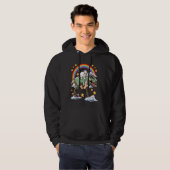 Kaninchen fährt einen Dinosaurier Dino Hoodie (Vorne ganz)