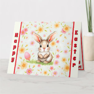 Kaninchen Feiertag Ostern Moderne Kollektion Karte