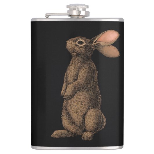 Kaninchen Flachmann (Vorderseite)