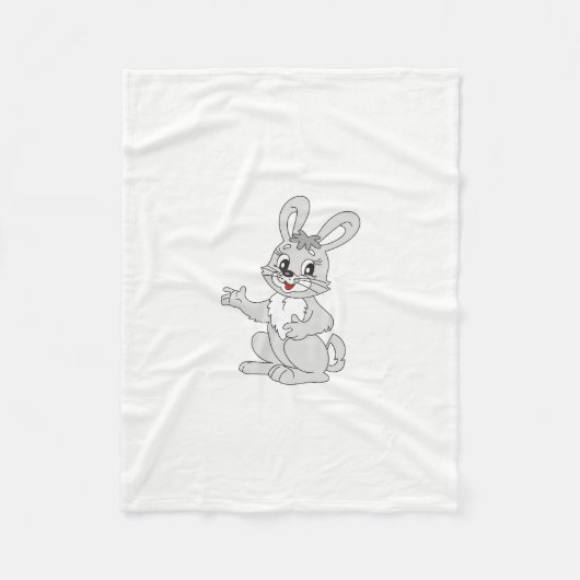 Kaninchen Fleecedecke (Vorderseite)