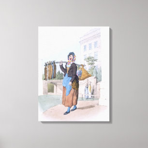 Kaninchen-Frau, "vom Kostüm von Großbritannien", Leinwanddruck