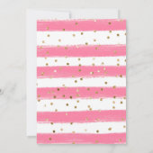 Kaninchen Frühlingsblumen Ostern Brunch Einladung (Rückseite)