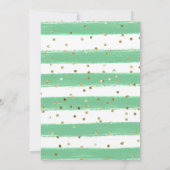 Kaninchen Frühlingsblumen Ostern Brunch Einladung (Rückseite)