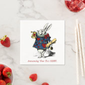 Kaninchen für die benutzerdefinierte Ankündigung A Serviette (Beispiel)